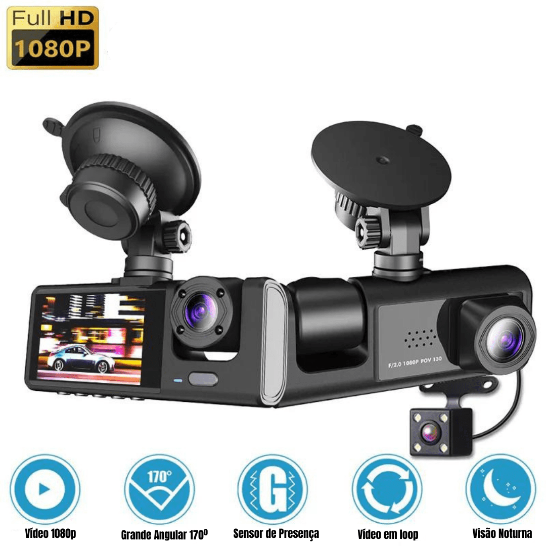 Cámara de Monitoreo Vehicular con Visión Nocturna HD - Seguridad 24h para Autos y Camiones