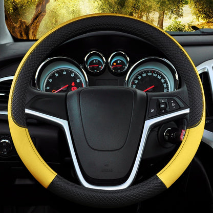 Funda Bicolor para Volante en Cuero PU Antideslizante