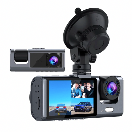 Cámara Vehicular Doble 360° con Visión Nocturna Multi Drive