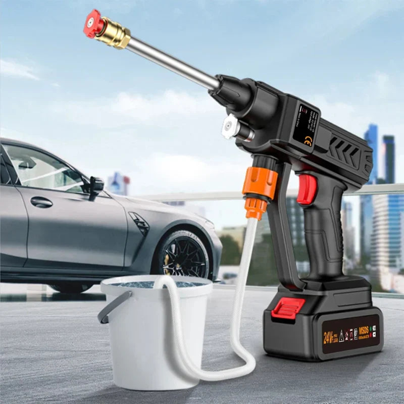 Lavadora de Alta Presión Portátil Inalámbrica con Batería Recargable 48V Completa
