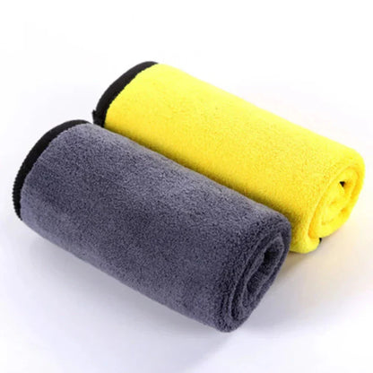 Kit de 3 Paños de Microfibra Reversibles 30x40cm 400 GSM para Secado Automotor