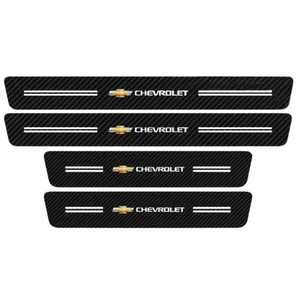 Zócalo Protector de Puerta 4D Fibra de Carbono TORK-FORGE para Auto – Protección Premium Antirayones