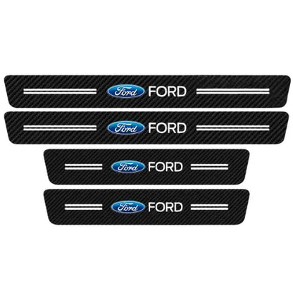 Zócalo Protector de Puerta 4D Fibra de Carbono TORK-FORGE para Auto – Protección Premium Antirayones