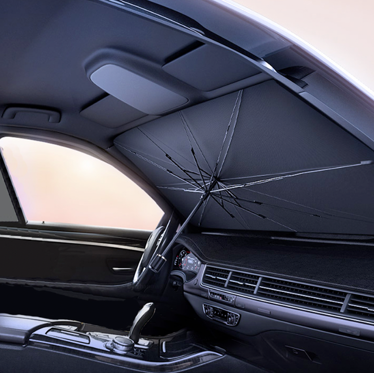 Parasol Plegable Tipo Paraguas para Parabrisas – Protección Solar Premium TorqueForge