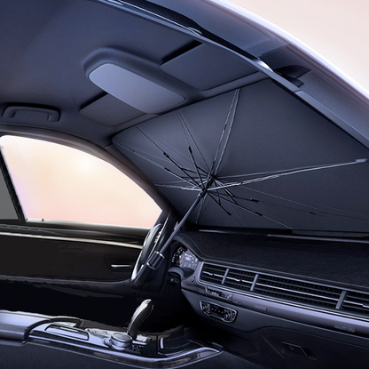 Parasol Plegable Tipo Paraguas para Parabrisas – Protección Solar Premium TorqueForge
