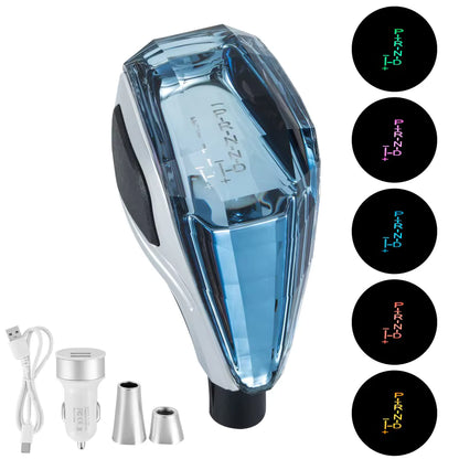 Pomo de Cambios LED Crystal — Iluminación 7 Colores — Universal Manual y Automático