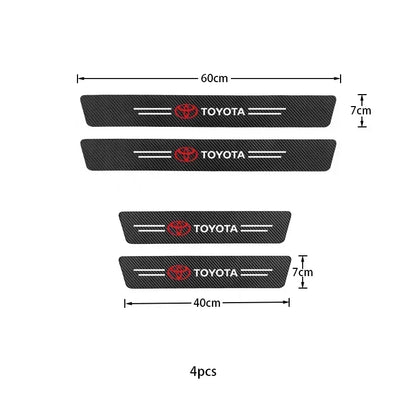Zócalo Protector de Puerta 4D Fibra de Carbono TORK-FORGE para Auto – Protección Premium Antirayones