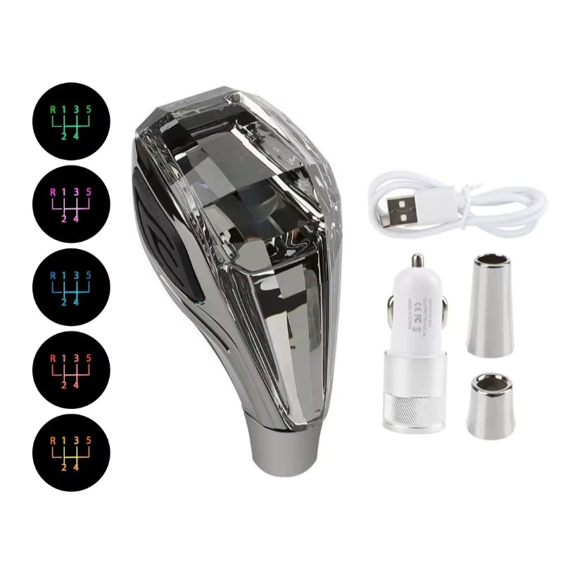 Pomo de Cambios LED Crystal — Iluminación 7 Colores — Universal Manual y Automático