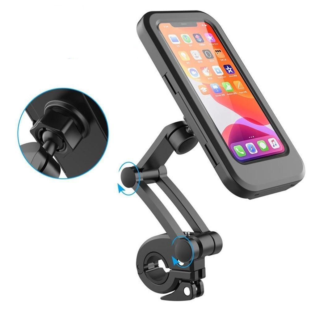 Soporte impermeable para celular en manillar de moto con rotación 360 grados TorqueForge