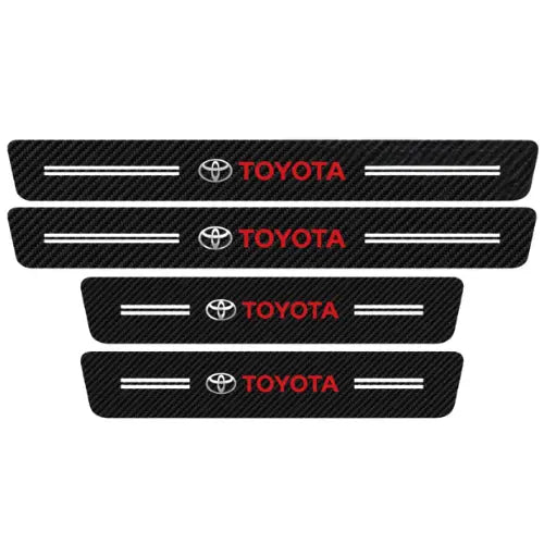 Zócalo Protector de Puerta 4D Fibra de Carbono TORK-FORGE para Auto – Protección Premium Antirayones